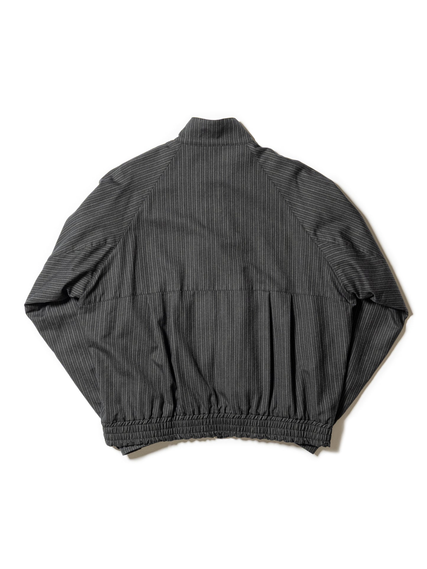 STRIPE WOOL PADDED DRIZZLER JACKET