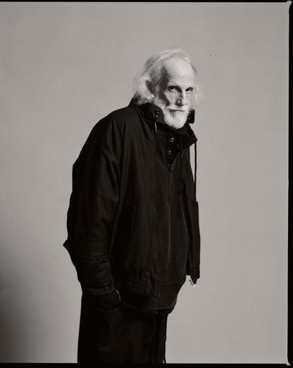 STRIPE WOOL PADDED DRIZZLER JACKET