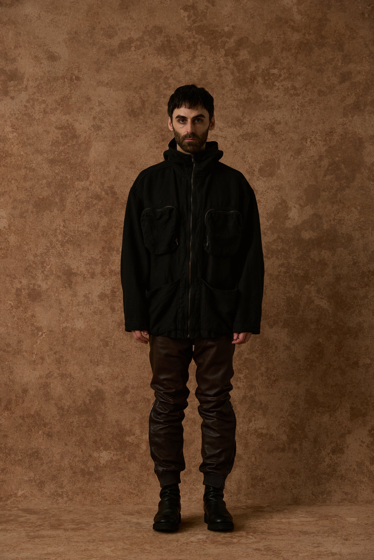 BRUSHED HEMP ZIP UP HOODIE