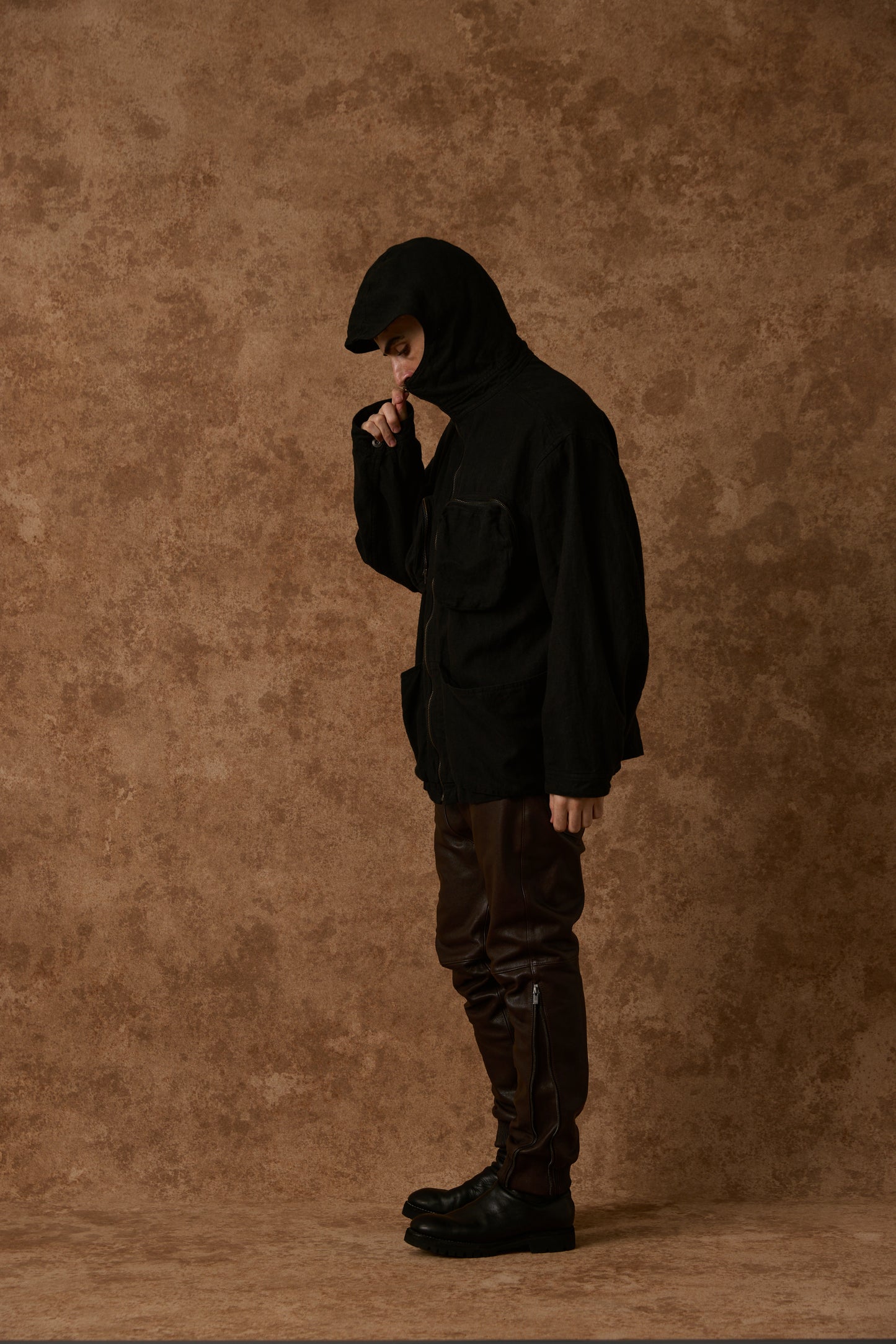 BRUSHED HEMP ZIP UP HOODIE