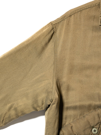 DYED COTTON SILK PADDET BLOUSON