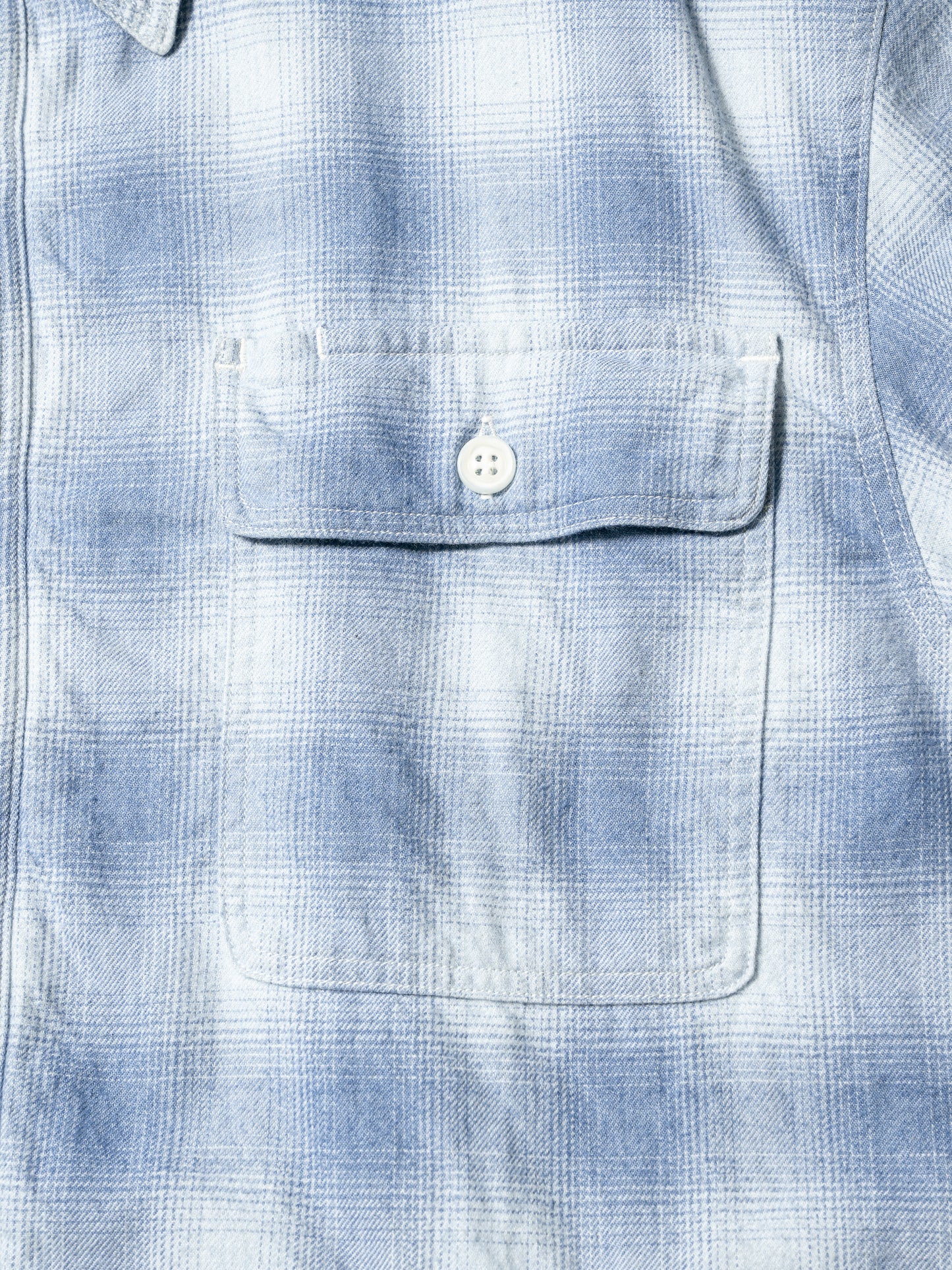 INDIGO CHECK PADDED SHIRT