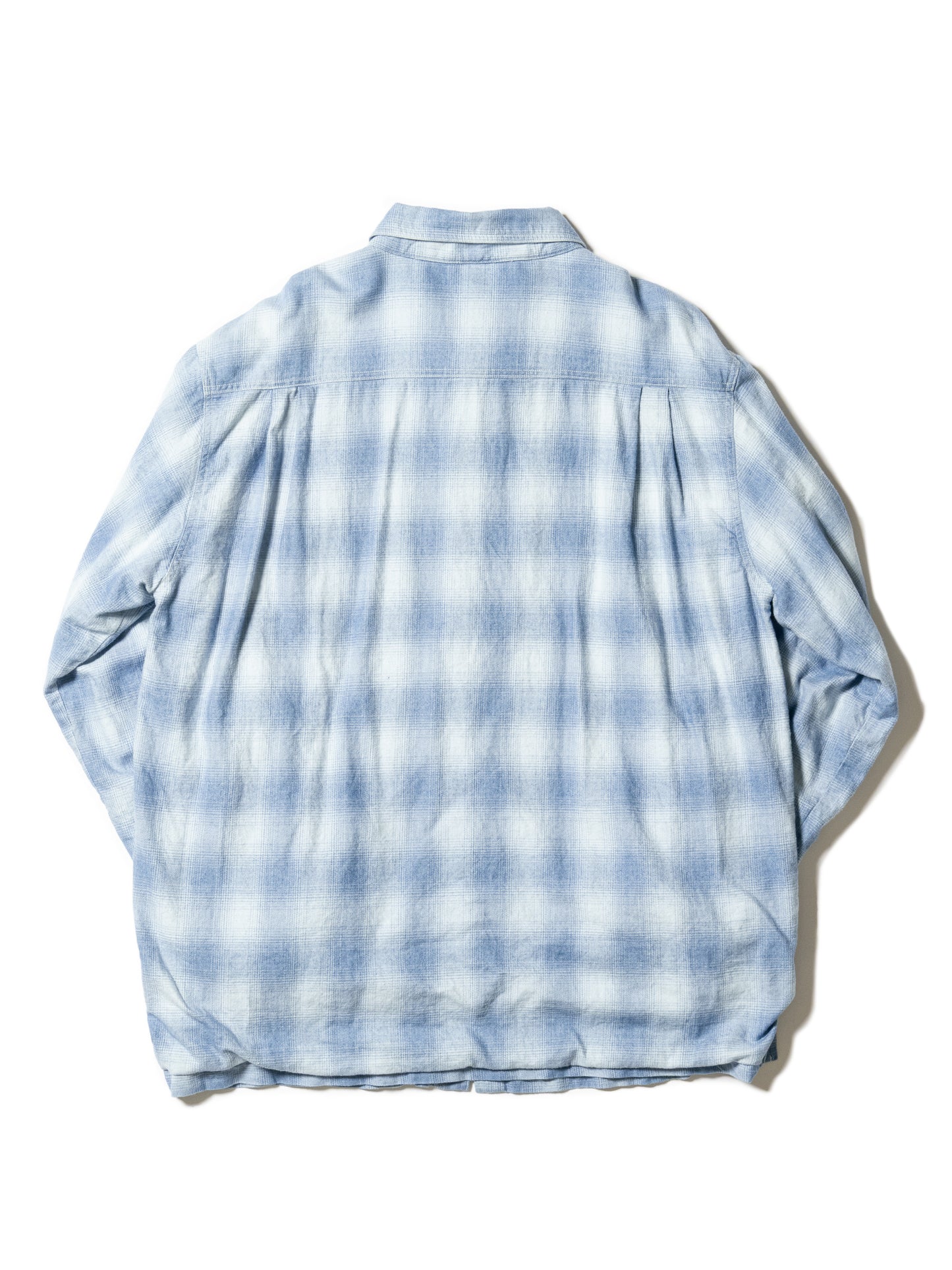 INDIGO CHECK PADDED SHIRT