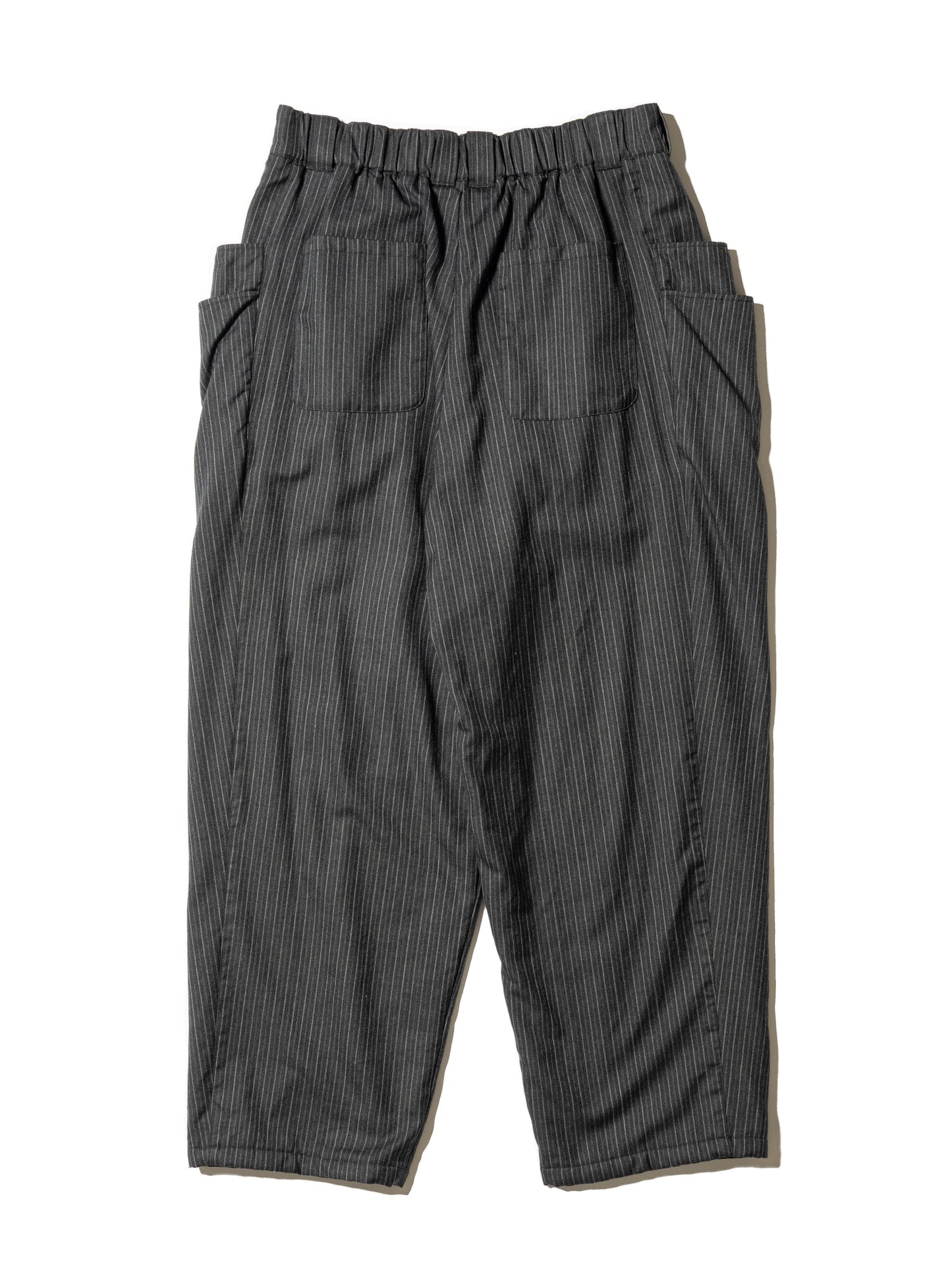 STRIPE WOOL PADDED 6POCKET PANTS