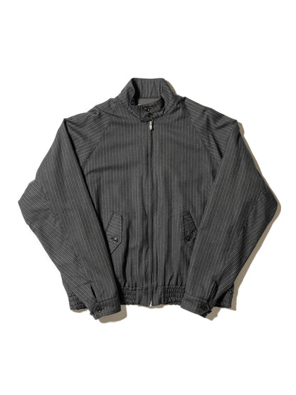 STRIPE WOOL PADDED DRIZZLER JACKET