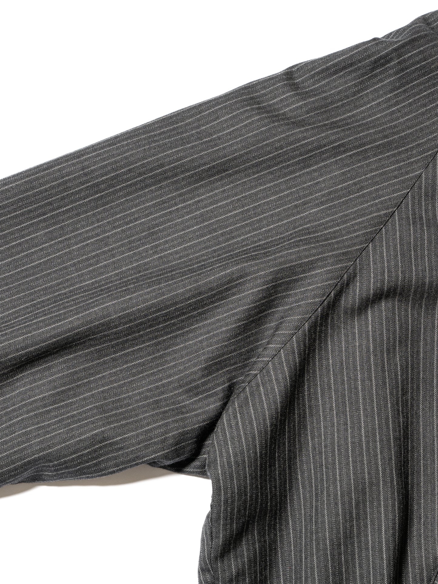 STRIPE WOOL PADDED DRIZZLER JACKET