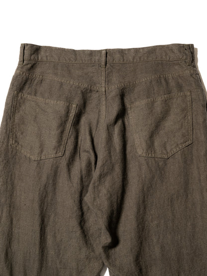 BRUSHED HEMP DOUBLE KNEE PANTS