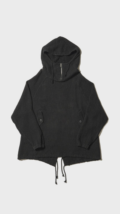 LINEN WAFFLE HOODIE